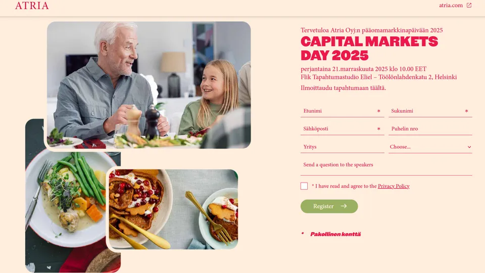 Atria Capital Markets Day
