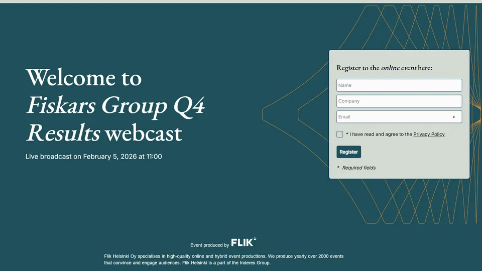 Fiskars Earnings Events